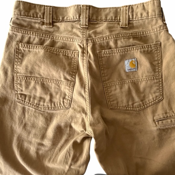 Carhartt Other - Carhartt Brown/Tan Work Pants with Back Patch